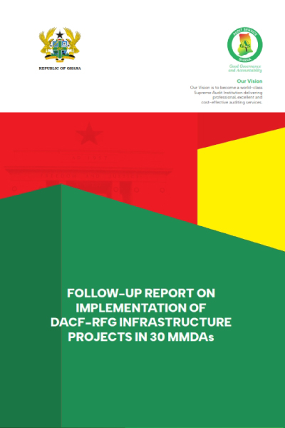 Follow-up report on implementation of DACF-RFG infrastructure projects in 30 MMDAs