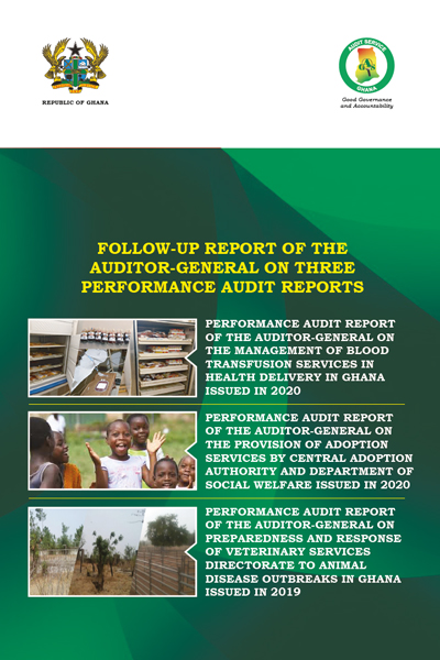 Follow-Up Report Of The Auditor-General On Three Performance Audit Reports